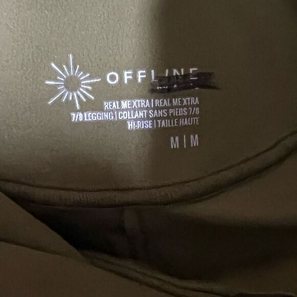 OFFLINE By Aerie Real Me Xtra High Waisted Crossover Ruffle Legging Size M - Picture 2 of 4